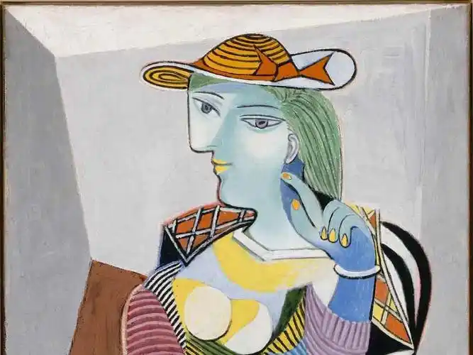 图五:毕加索《坐着的女人》这篇文章的发表无疑用考古学的方法证实