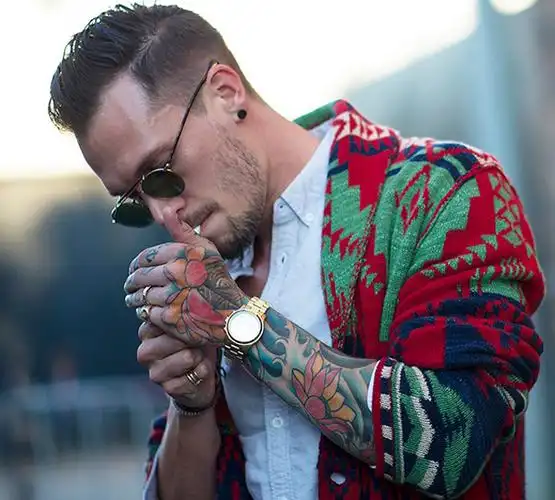 欧美霸气酷炫纹身