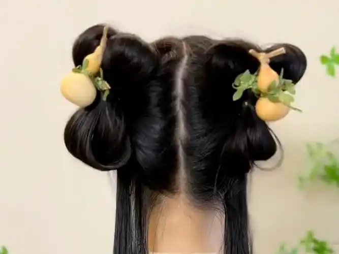 无发包汉服发型教程