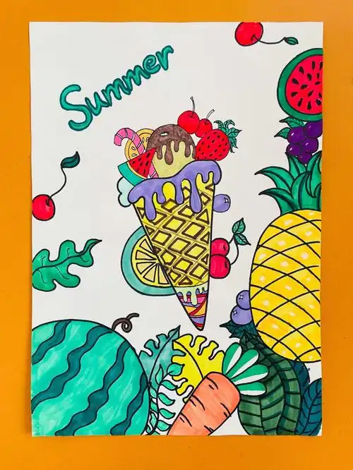 儿童画范画卡通画创意画合集