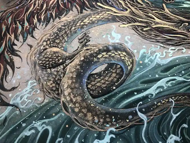 《山海经》中记载了一个异兽应龙,是上古神话传说中生有翼翅的龙,是和