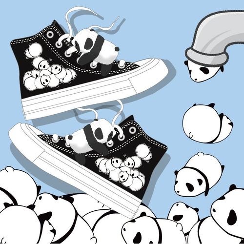 甜酷少女黑色高帮帆布鞋小众jk百搭板鞋秋季学生潮ins可爱休闲