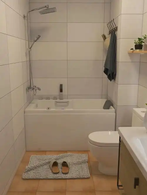 小户型浴室浴缸也可以安排上啦0606