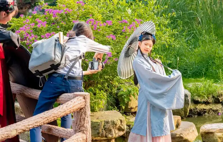 汉服拍摄现场