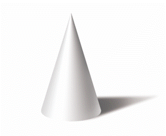 图2.1-55圆锥体绘制完成的效果