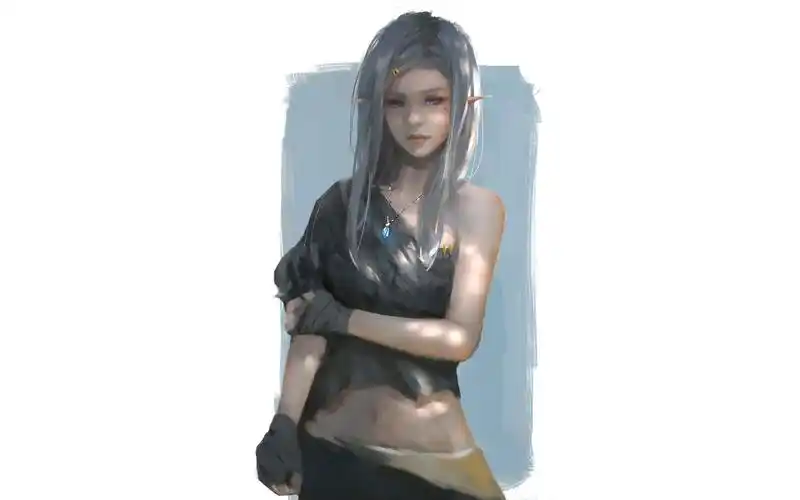 wlop鬼刀冰公主图片桌面壁纸