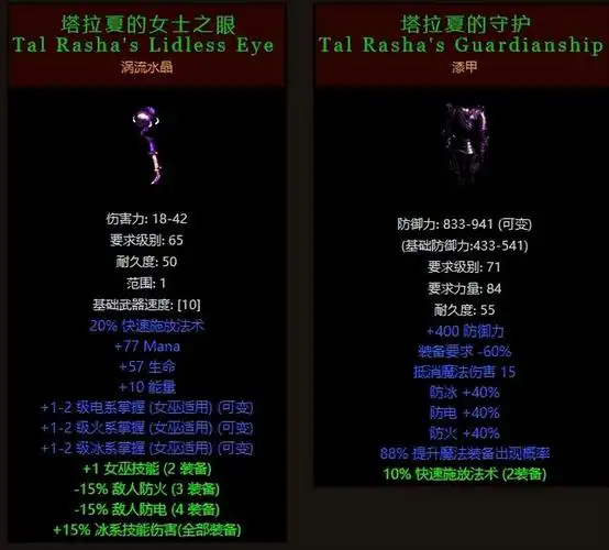 塔拉夏的外袍=塔拉夏的警戒之眼 守护因为在这套文章的第一期已经跟