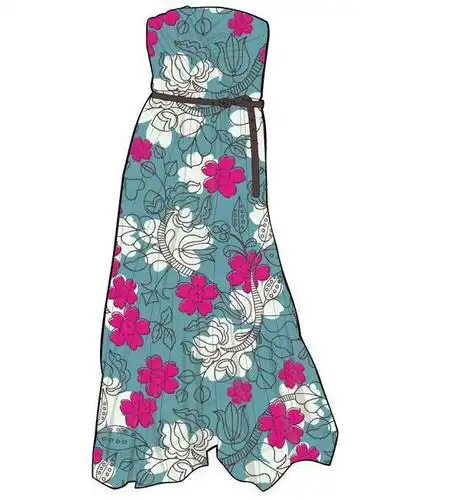 连衣裙服装款式图衣服款式图收集