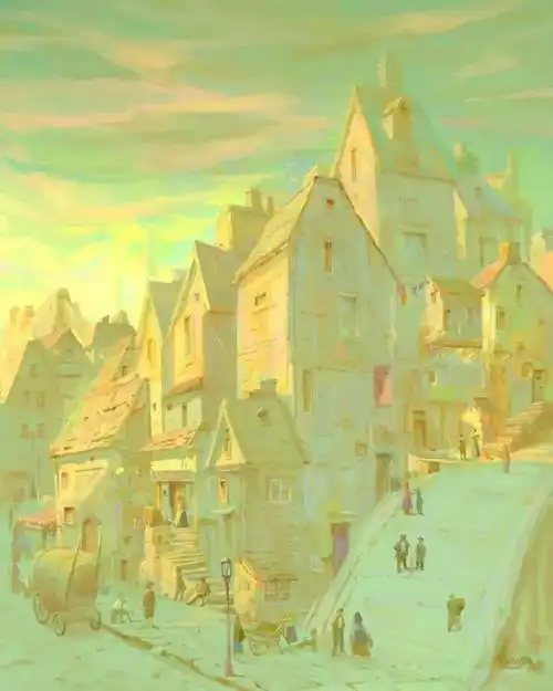 色彩简单却又令人惊艳的画师