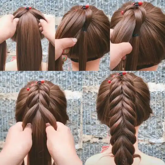 又可爱的高马尾编发⑩有的时候也想要来点跟其他人不一样的马尾发型