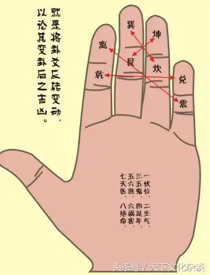八卦解析《掌诀图》——所谓的掐指神算秘诀大全