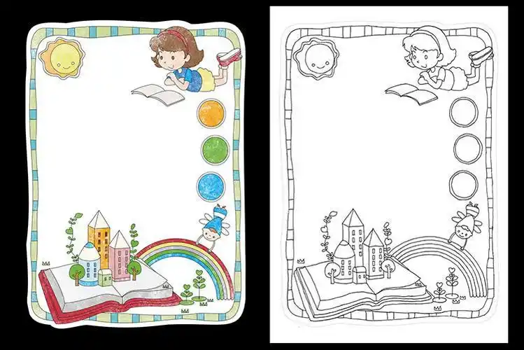 a4纸竖构图手抄报手抄报模板大全