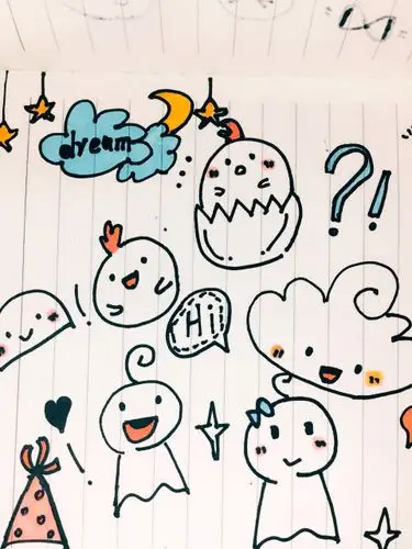 手帐必备简笔画手帐简笔画动物可爱