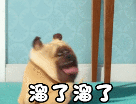 溜了溜了狗狗卡通搞笑gif动图_动态图_表情包下载_soogif