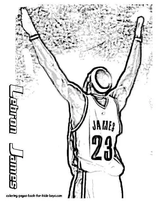 詹姆斯23简笔画