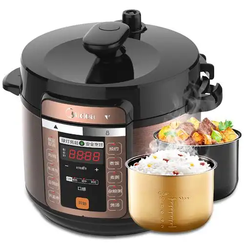 美的(midea)电压力锅美的 电压力锅 my-cs6018p报价_参数_图片_视频