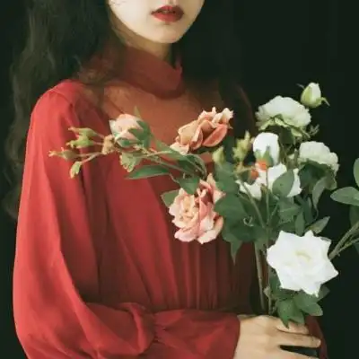 复古港风红色系韵味女头 "你是_女生头像_我要个性网