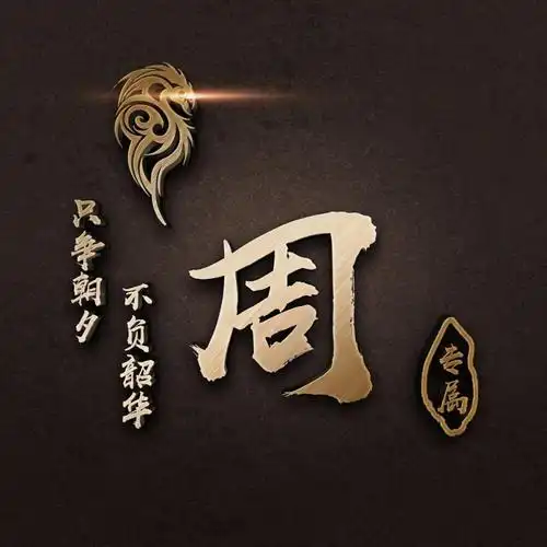 姓氏头像签名头像如此精美大气的头像赶紧把你的微信头像换上吧