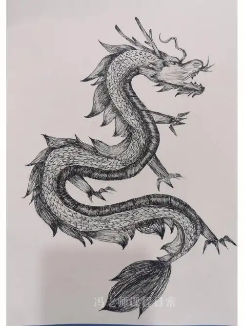 岭南美术六年级上册创意中国龙学生作品