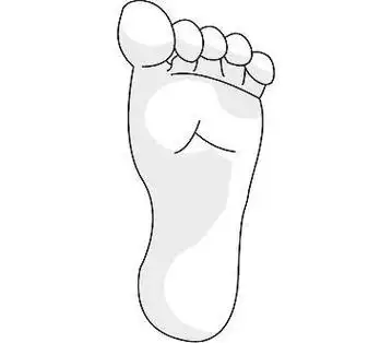 脚下垂的女孩简笔画