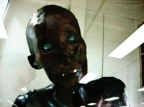 这个被烘干站立的干尸居然是泰国当年的食童魔