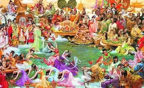 而王母娘娘作为东道主,自然会招待他们,于是便在瑶池举行了宴会