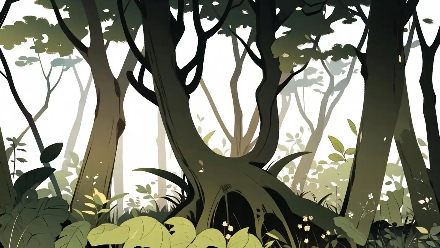 98简单干净的森林图片,治愈系壁纸95