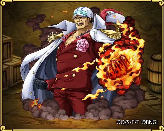 【赤犬萨卡斯基】 实力极其强大.