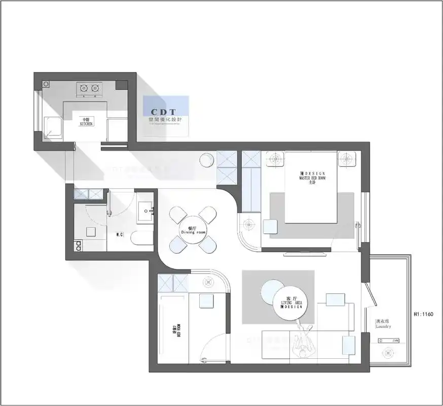 50平米不到如何打造出两居室,看完你也会了.#室内设计 #户 - 抖音