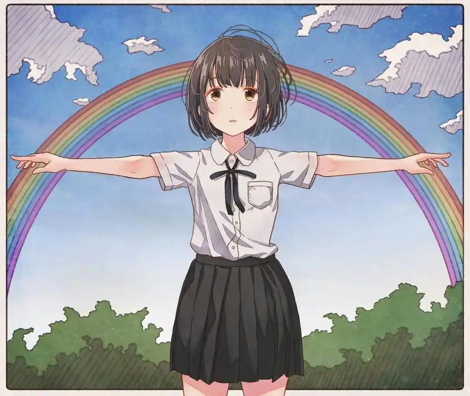 动漫临摹素材图片 #校园风动漫 #夏天 #动漫临摹  - 抖音