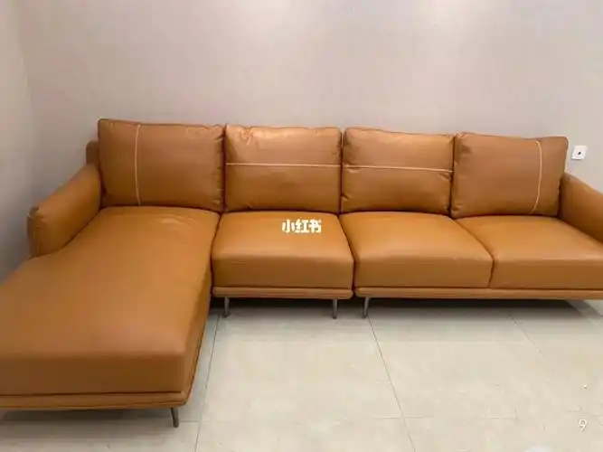 全新芝华仕头层牛皮沙发型号3019灰咖色