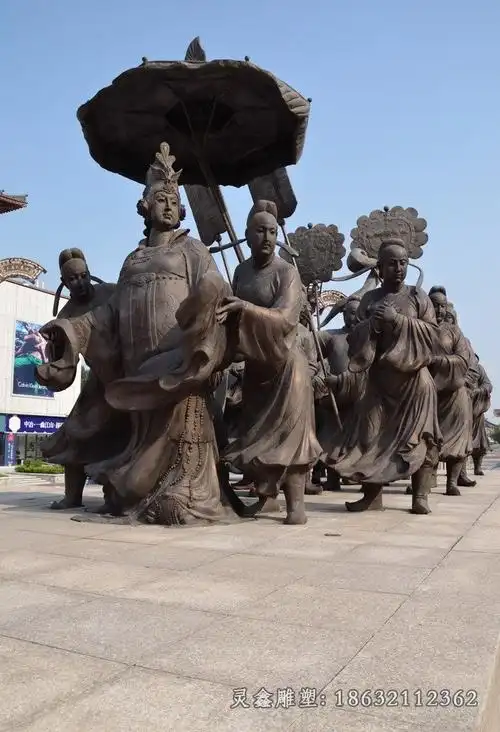 河北灵鑫园林雕塑工程有限公司 医院雕塑 >武则天唐朝人物铜雕