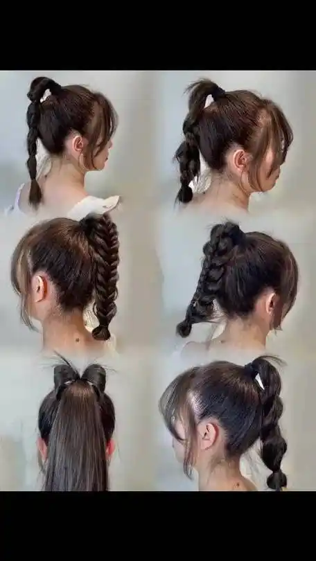 高马尾扎起来太单调!