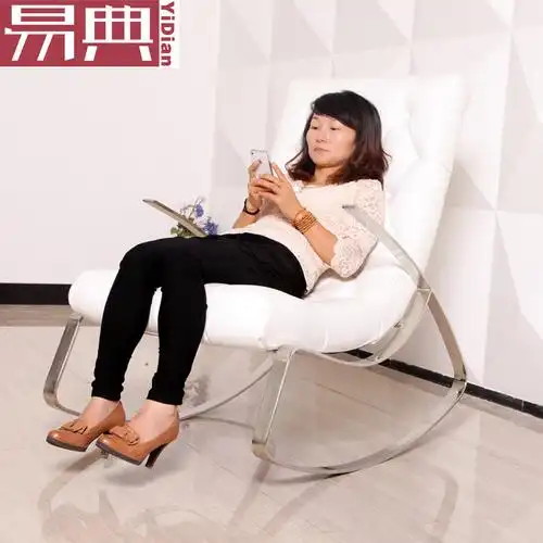 易典_金属_简约现代摇椅效果图_易典_金属_简约现代摇椅效果图大全