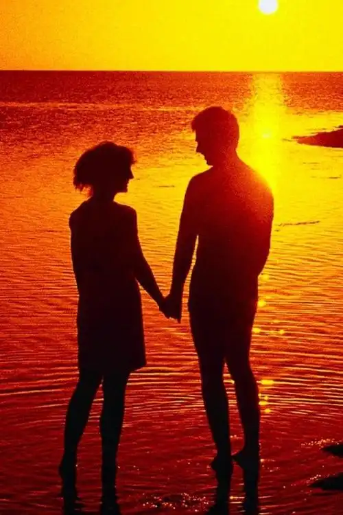 唯美情侣夕阳美景唯美lomo爱情图片