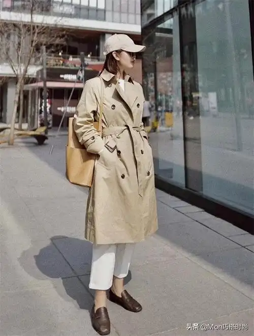 风衣配什么裤子好看女,穿风衣4种好看的搭配图解