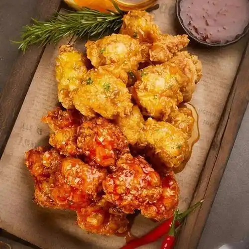 微波即食韩式炸鸡!懒人必备,甜辣香橙味～酱汁浓郁,一口一个直呼过瘾!