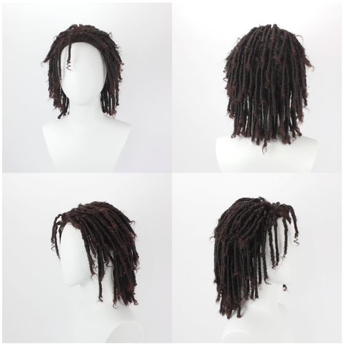 新潮时尚短假发 外贸黑人非洲脏辫整顶假发