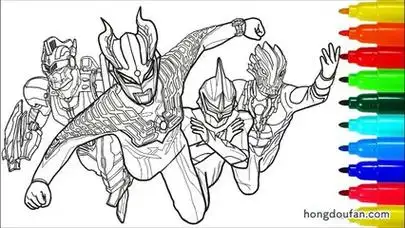 画欧布奥特曼简笔画