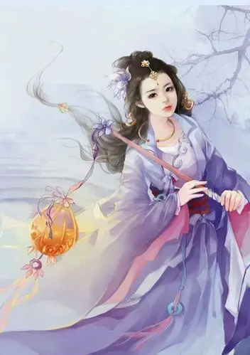 古图专帖美女系列紫蓝衣女子古风图片吧百度贴吧