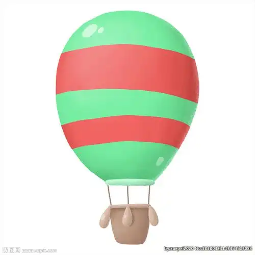 热气球插画图片