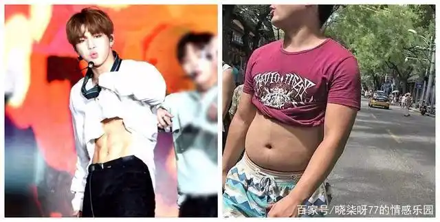 如果有腹肌还好,但如果是后面这种呢