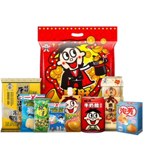 食品酒饮 零食 饼干 详情 旺旺大礼包,童年的回忆,现在都会买着吃.