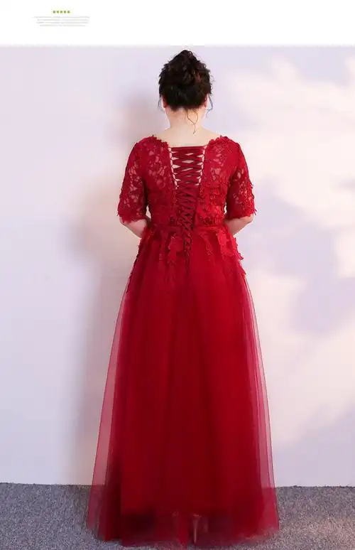 七夕精品 旗舰官方店敬酒服新娘女2021新款胖妹妹显瘦200斤酒红色结婚