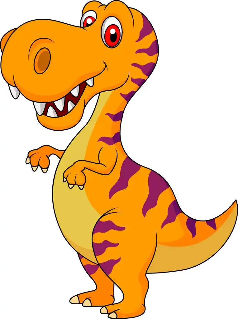 可爱恐龙卡通,可爱恐龙卡通插图