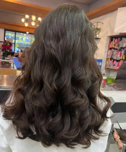 好打理的法式烫发~中长发烫发 法式烫发蛋卷头 春夏浪漫卷发#广州烫发