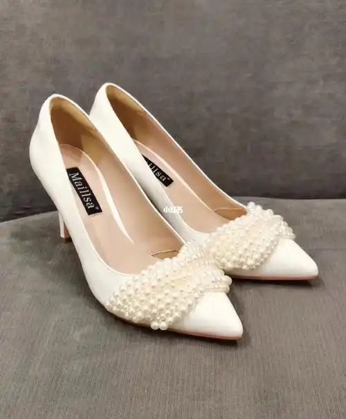 韩式唯美婚鞋真丝缎面恋上不一样的你