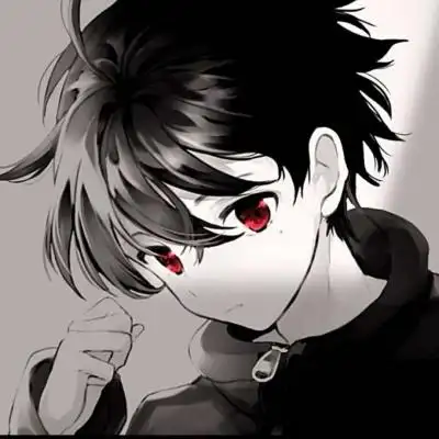 黑暗系游戏男生头像别丧多笑笑哦