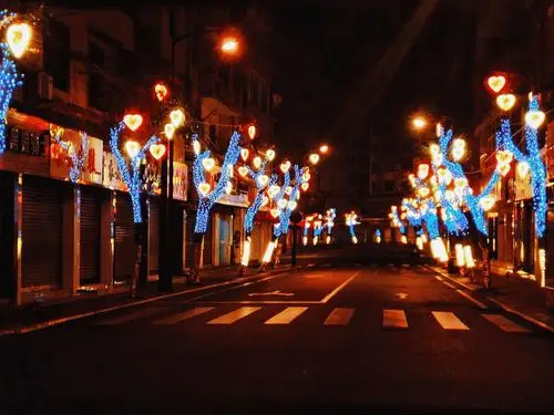 夜晚凌晨的街头