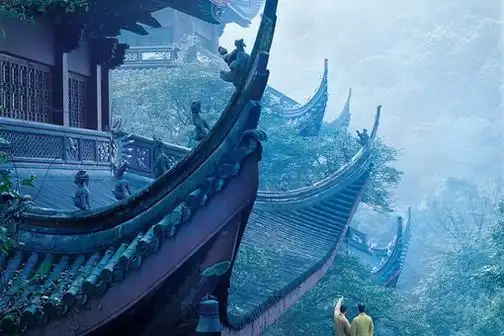 qq空间素材图片 古色古香意境图我不是一定要等你